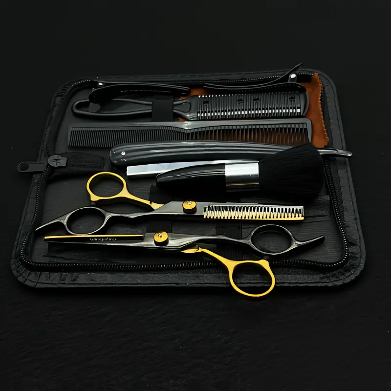 Professional Hair Cutting Scissors Set, Wingsbro 6.5 Inch Home Hair Styling Tools Kit, Haircutting Kit, Essential Beauty Grooming Equipment, Hair Cutting Kits