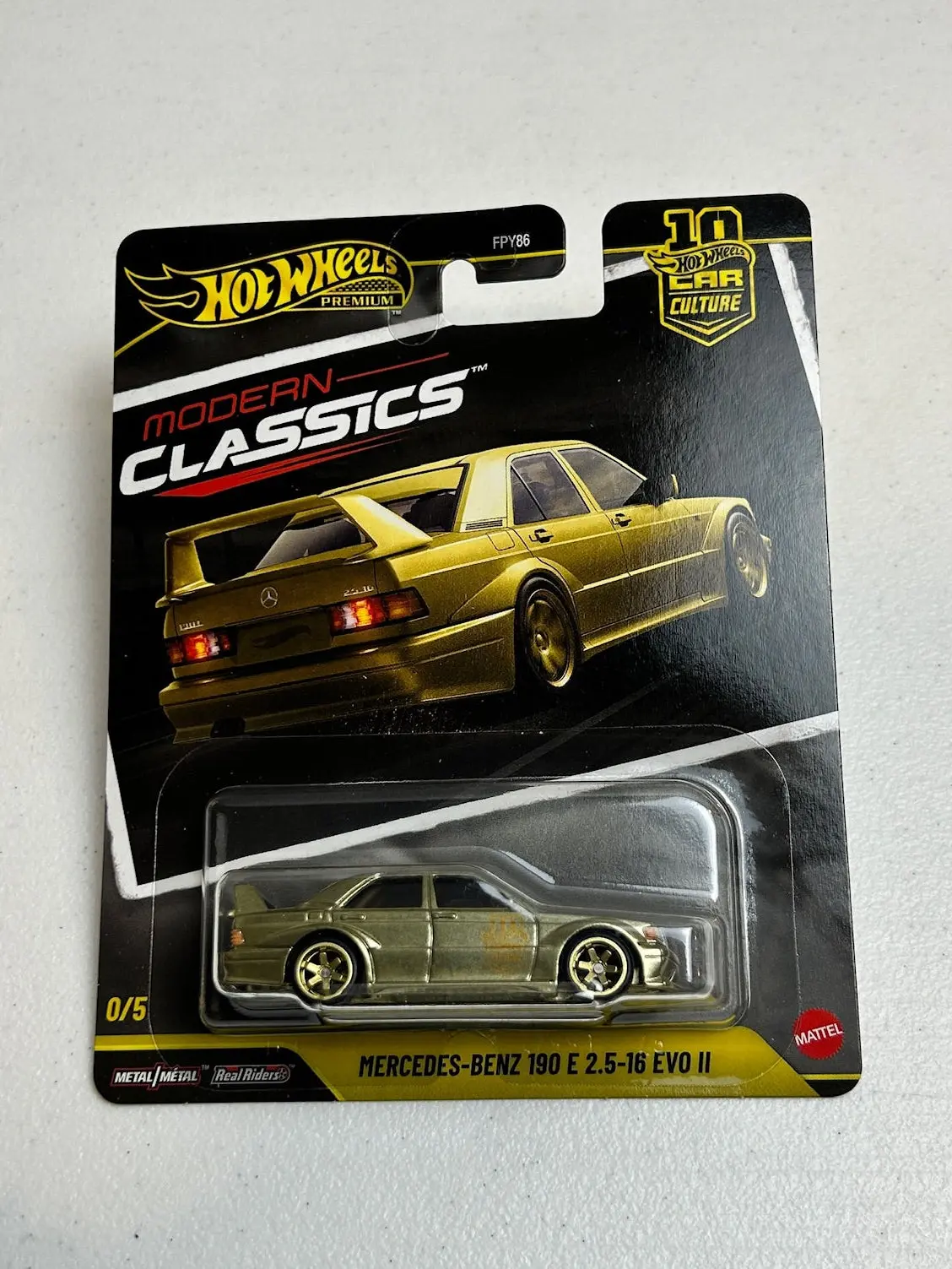 Hot Wheels 1:64 Car Culture Modern Classics Mercedes-Benz 190 E 2.5-16 Evo II (Chase)