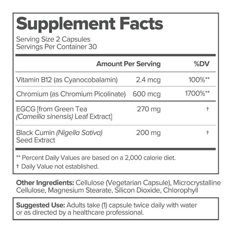 MOTO Metabolism Support Capsules Green Tea Extract Vitamin B12 for Metabolic Health & Energy Boost 60 Vegan Capsules