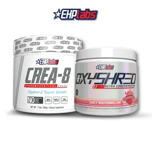EHPlabs OxyShred 33 Serve Pre Workout and Creatine Monohydrate Stack | Performance and Strength Support Stack | Pre Workout Powder with Pure Creatine to Support Energy Production, Power Output and Training Performance