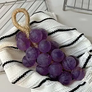 Upgraded Custom Handmade Original Grape Soap Cleansing Soap Men and Women Birthday Gift Souvenir Hand Washing Aromatherapy Soap 40-PC Extra Large Handmade Soap Gentle Cleansing Soap