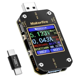USB Multimeter USB Voltmeter Ammeter Load Tester USB  Current PD  Power Capacity Charger Type C Meter Tester LCD Display  Resistance QC2.0/3.0/4.0 N10 1.44 Inch Screen