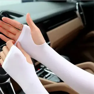 High-Quality Ice Silk Sun Protection Sleeves, Outdoor Cycling Mosquito-Repellent Arm Warmers, Breathable Quick-Dry Sports Gloves for Men & Women