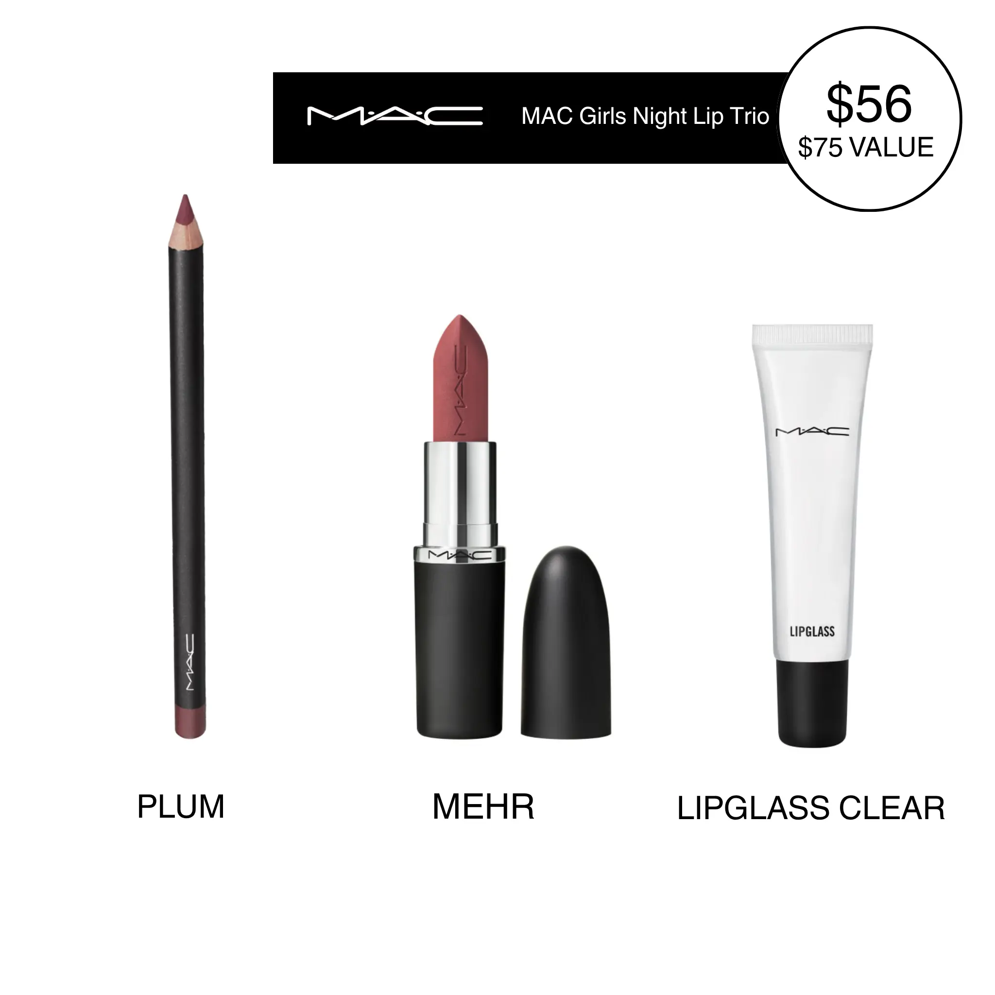 MAC Girls Night Lip Trio MAC Girls Night Lip Trio