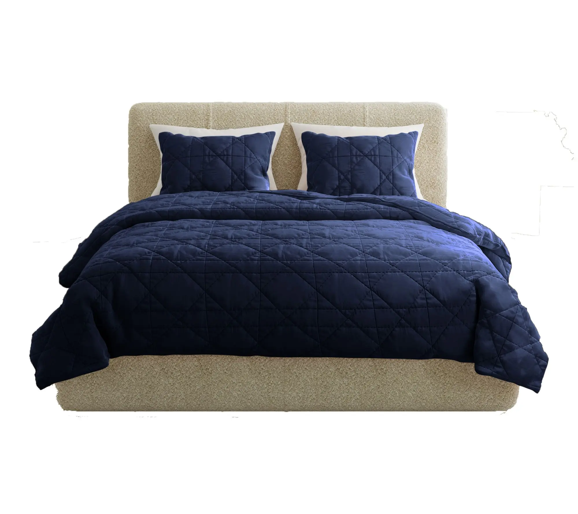Lavish Home 3-Piece King Ultra Soft Quilt Bedding Set