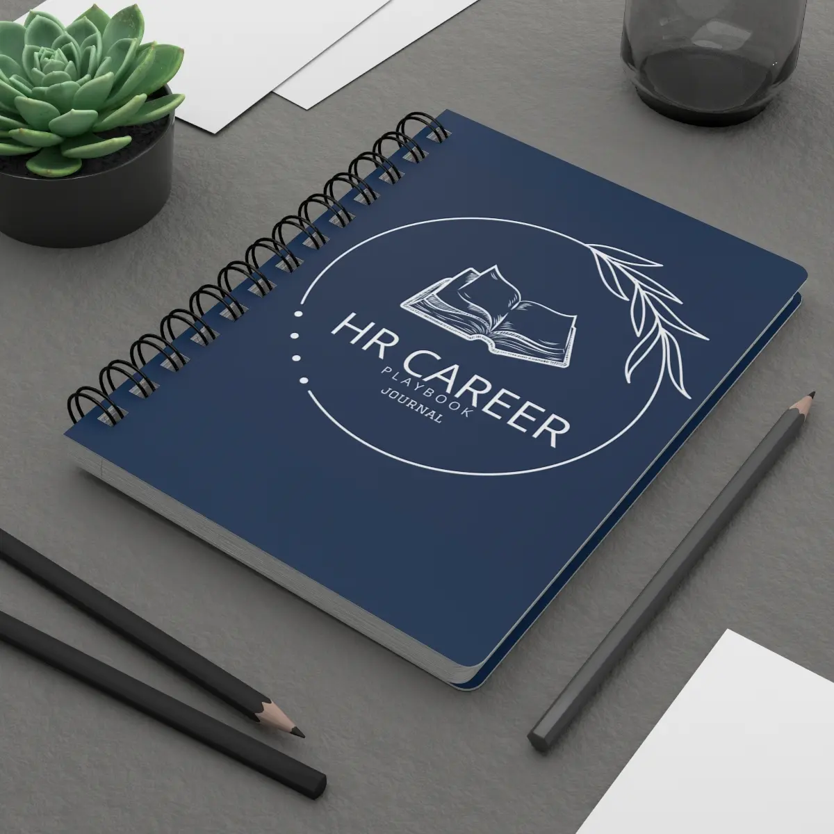 HR Career Playbook Spiral Notebook — Professional HR Journal for Career Planning & Notes