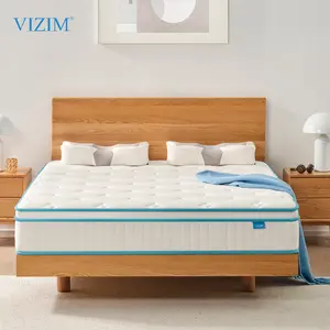 Medium Firm Hybrid Mattress with Twin & Full & Queen, 10 Inch & 12 Inch Memory Foam & Pocket Springs Hybrid Mattress in a Box, Breathable Euro Top Bed Mattress with Motion Isolation, Pressure Relief, Comfortable Sleep,CertiPUR-US Certified,Mattress Outlet