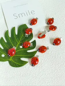 10pcs Ladybug Hair Clips for Daily Use, Cute and Durable Hair Accessories, Perfect for Women and Girls, Stylish and Functional