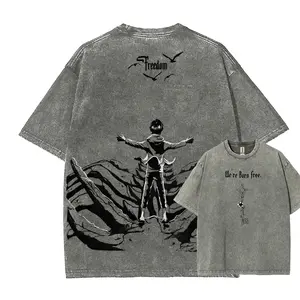 Attack on Titan Unisex Fit Washed T-Shirt  1