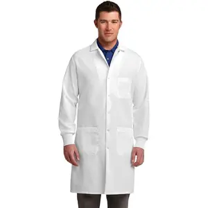 Red Kap Unisex Specialized Cuffed Lab Coat with 3 Front Pockets, White, 3X-Large