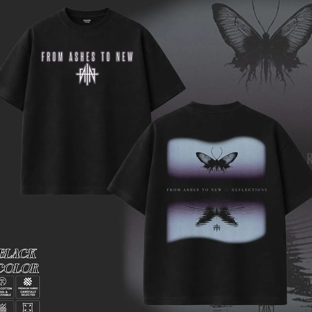 From Ashes to New Band T-Shirt , The Band From Ashes to New Graphic Tee, Vintage Rap Metal Shirt, Dark Skull Artwork Shirts, Heavy Rock Band Merch, Gift for Metal Music Lovers, Merch for Men & Women GIO