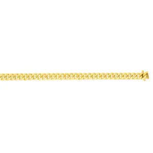 10K Gold 3.9mm 24In Classic Miami Cuban Chain