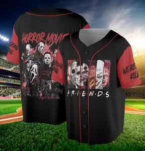 Ghostface Vintage 90s Graphic Jersey, Ghost Face Classic Retro Jersey, Scream Horror Movies Jersey