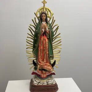 24” in Virgen De Guadalupe/ la Guadalupana 24 Inch Statue for Display or Reverence Faithful Representation of the Virgin of Guadalupe