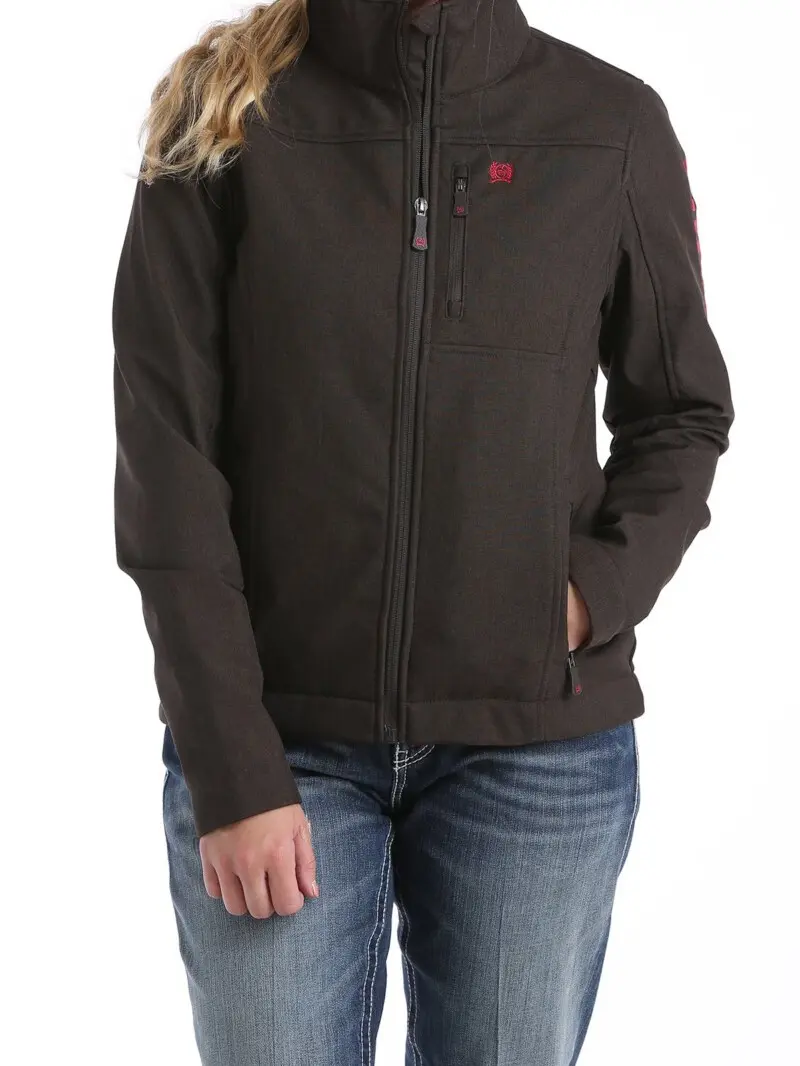 CINCH – Women’s Concealed Carry Bonded Jacket – ( Chocolate /Cranberry )