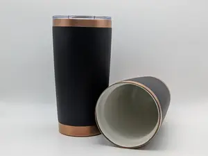 20oz Black to Copper Tumbler with Ceramic Inner Coating & Magnetic Lid