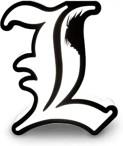 Death Note "L" Character USB LED Desk Lamp - 10-Inch Portable Light