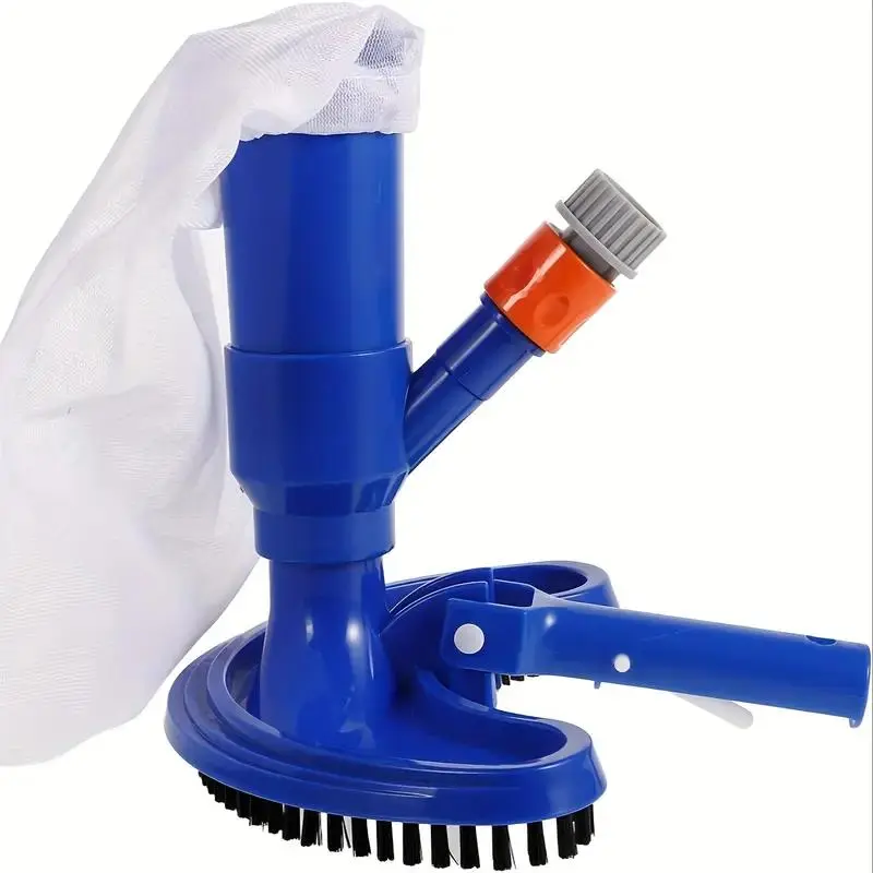Handheld Pool Vacuum Cleaner, Swimming Pool Vacuum Cleaner with Brush, Underwater Leaf Picker, Pool Cleaning Tool for Above Ground Pools