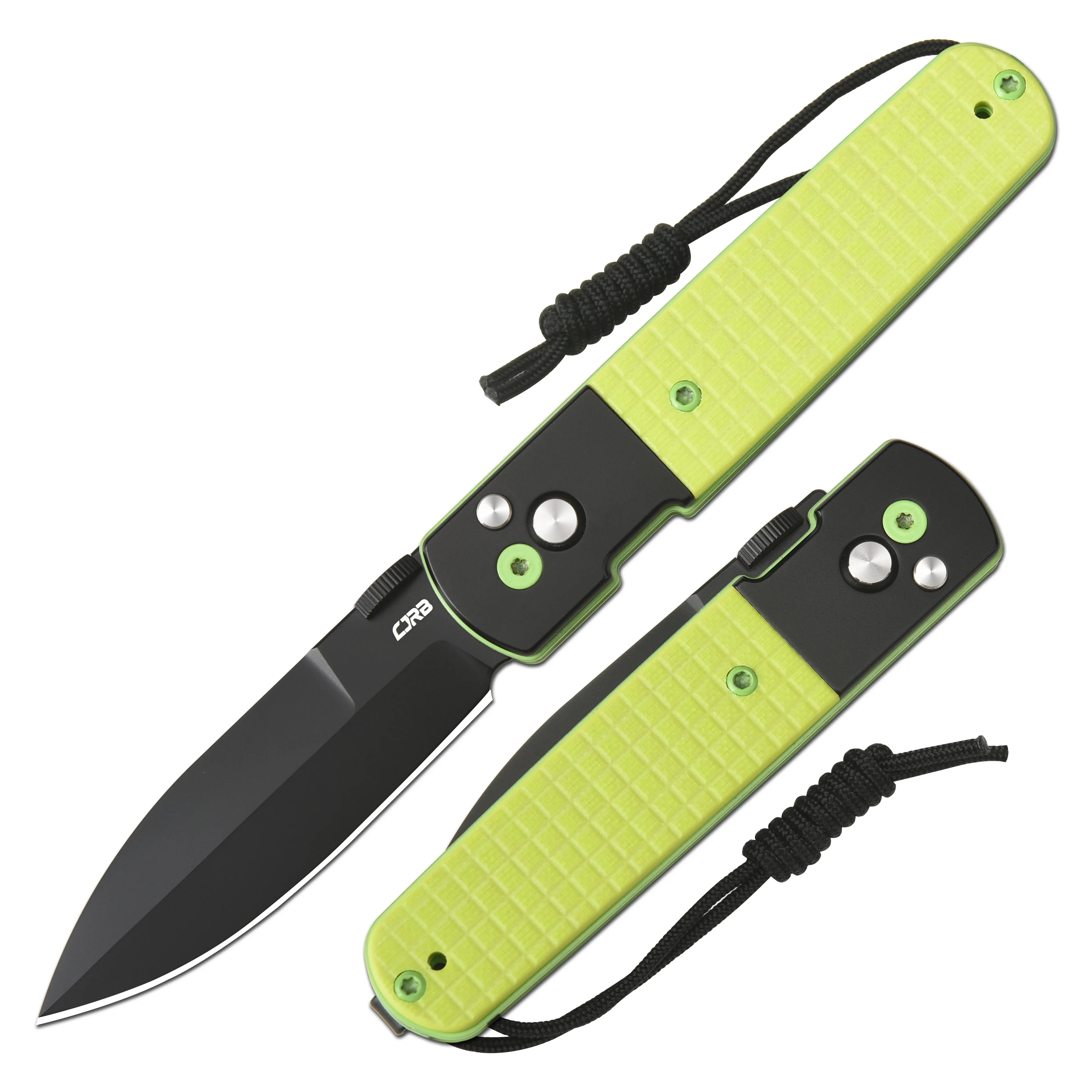 Black PVD Blade/Green G10