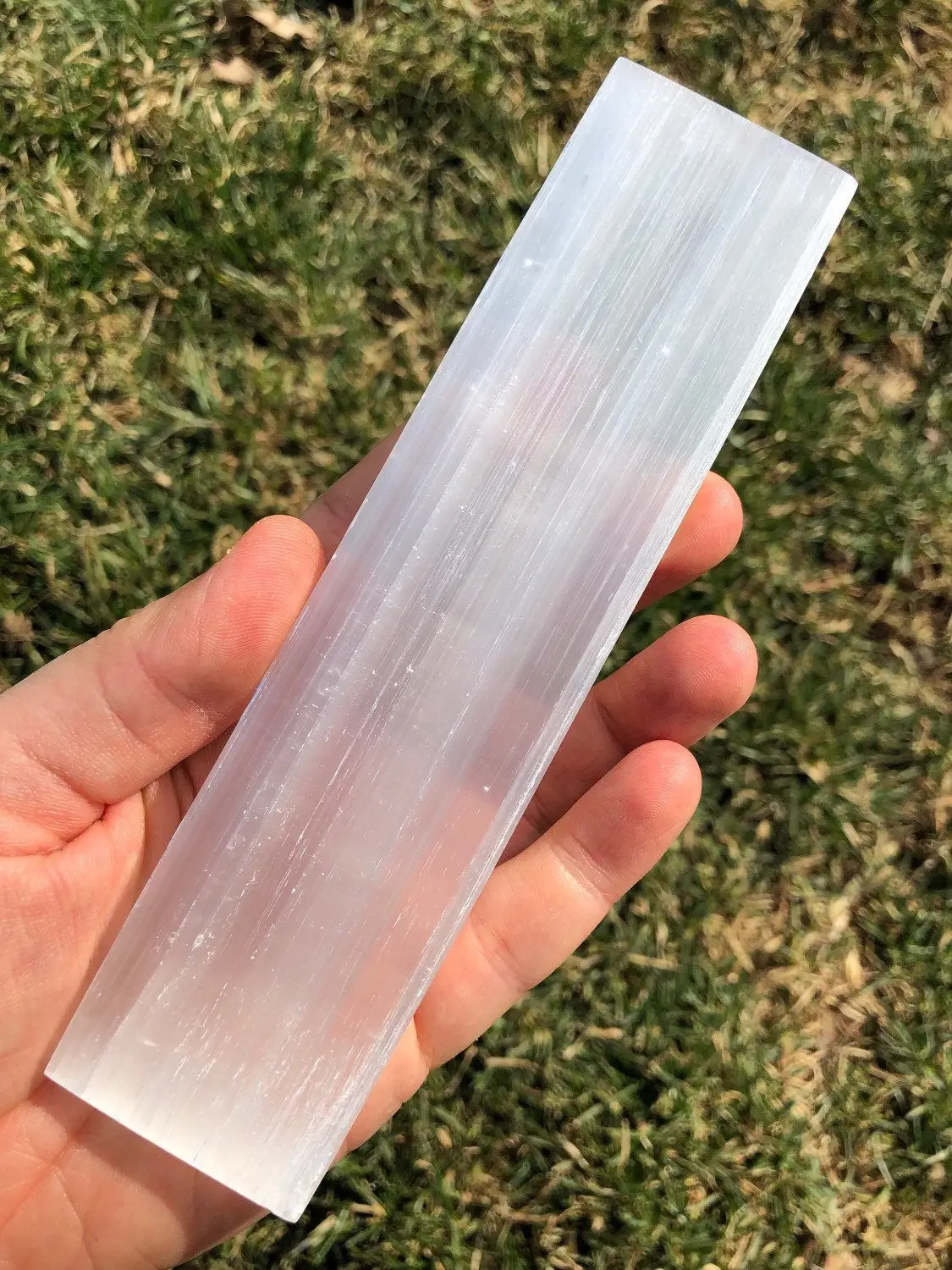 Selenite Plate - Thin Rectangle Crystal Charging Slab