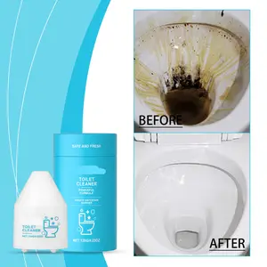 Toilet descaler and cleaner - gently removes stains and limescale, automatically cleans and removes toilet grime