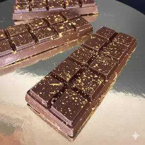 Sugar Belle Dubai Chocolate Bar 2.6 oz Handcrafted Premium with Edible Gold Finish Sweet Snack Sugar Gift Idea trending  candy