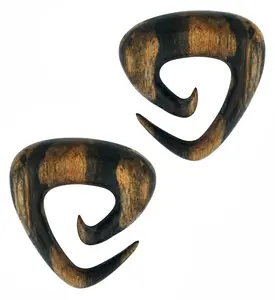 Tri Point Areng Wooden Spiral Hangers