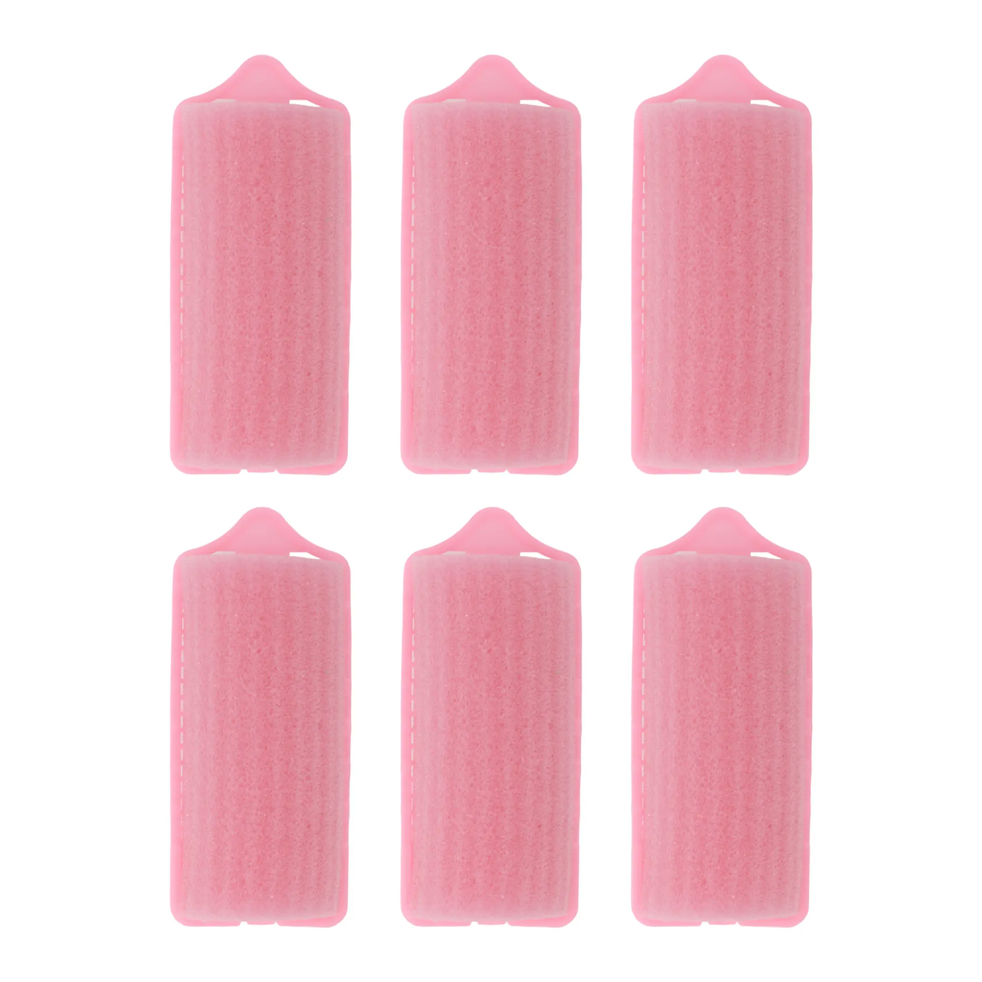 VOCOSTE Durable Convenient Sponge Foam Hair Roller for Women 2.99"x1.26" Pink 6 Pcs