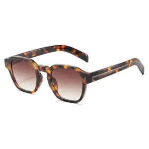 MZTUR 70s Retro Square Polygonal Sunglasses Unisex, UV Protection Shades, Driving Special Eyewear, Slim  All-Match Sun Glasses for Men Women modern trendy