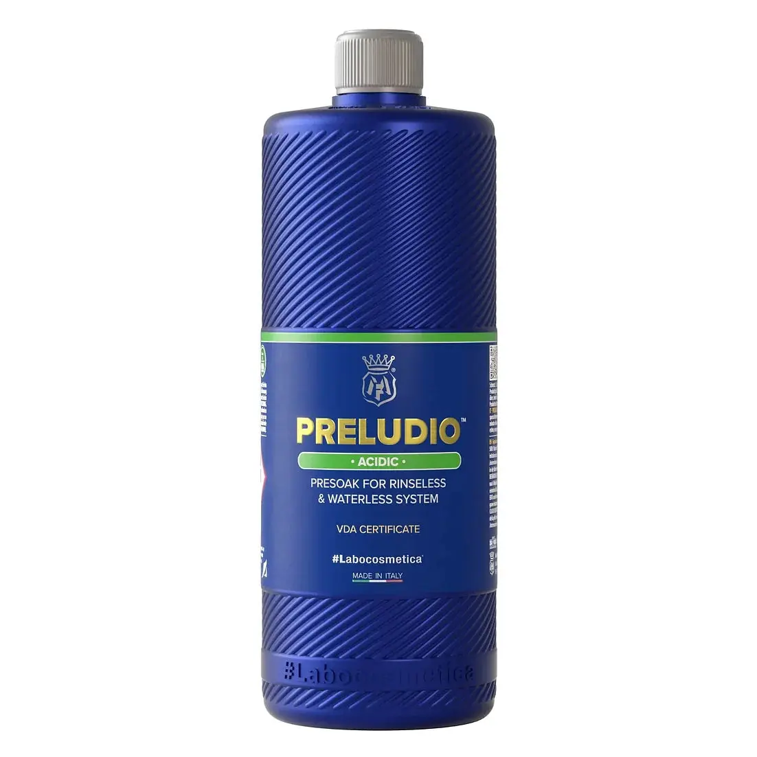 Labocosmetica PRELUDIO ACIDIC Presoak Cleaner for Rinseless, Waterless Car Washes - Supports Balanced pH Routine, Dissolves Limescale - 1L, Rinseless Wash