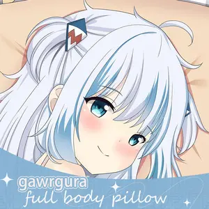 Anime Dakimakura Japanese Otaku Waifu Life Size Doublesided Print Hugging Body Pillov Cover VTB gawrgura