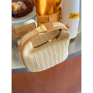 Women's Fashionable Straw Bag, Casual Versatile Shoulder Bag for Daily Used, Trendy All-match Bag for Commuters and Students