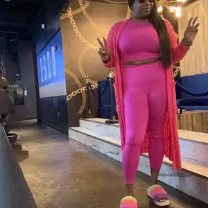 Product Review of Plus Plain Textured Drop Shoulder Cardigan, Casual Long Sleeve Pocket Coat for Women, Women's Plus Clothing for Spring & Fall from b**t