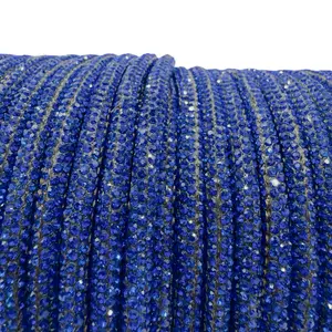 Sapphire Corded Rhinestone Rope