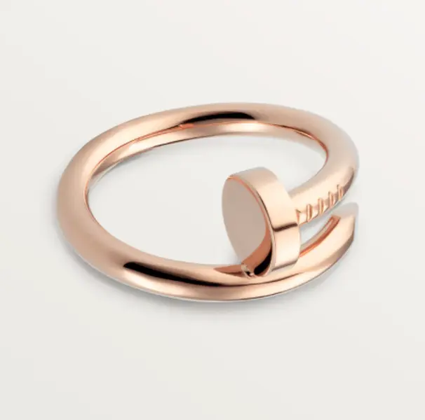 Pre-owned Cartier JUSTE UN CLOU ring, CLASSIC MODEL，rose gold，size58 （US 8.75）