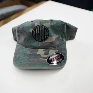 THUG Big Black Logo Hat#017 Sturgis-Hat -Camo w/Black