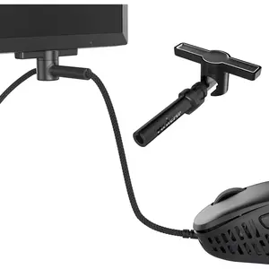 -  Bungee ES : Drag-Free Wired  Support - Free Motion on Your Desk - Super Compact Size - Attach it to Your  - Get More Space (Single Pack)