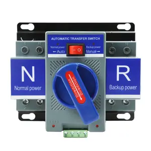 110V 63A Dual Power Automatic Transfer  ATS 2P Generator Auto Changeover  for  Backup Power  50HZ 60HZ
