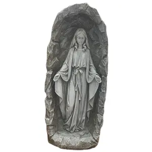 Virgen Milagrosa solar con luz 18”