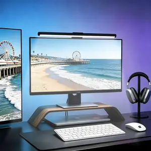 USB LED Monitor Light With Ergonomic Touch Control For Computers and Laptops, Adjustable Brightness and 3 Color Temperature, Eye-Caring Desk Lamp, Flexible Installation, Decor For Wall Mounted Lights,  Home Office Gaming Setup, Workspace Lighting Solution