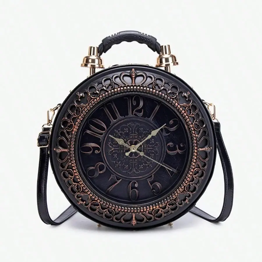 Large Scroll Clock Handbag
