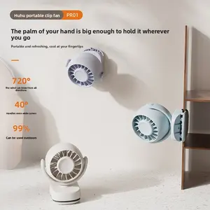 Mini Clip & Hang Fan, Portable Desktop Cooler for Home Office