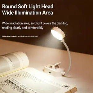 LED Rechargeable  Light Reading Clip Table   Light Bedside  Pet Landscape  dimmable wall lamp rgb gradient floor ambient night