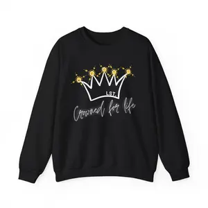 Faithful Crowned Unisex Sweatshirt, Religious Christian Apparel, Gift for Believers, God Blessings Crewneck Jumper, Spiritual Comfort,
