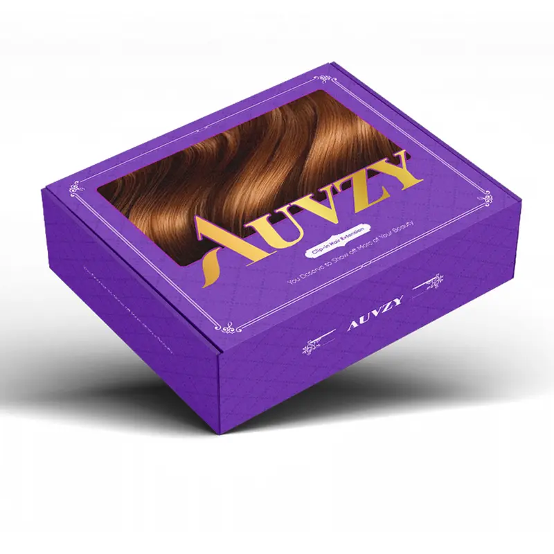 AuvzyHair Boutique Packaging Box 1Pcs - Original Packaging for Hair Accessories Organize Showcase
