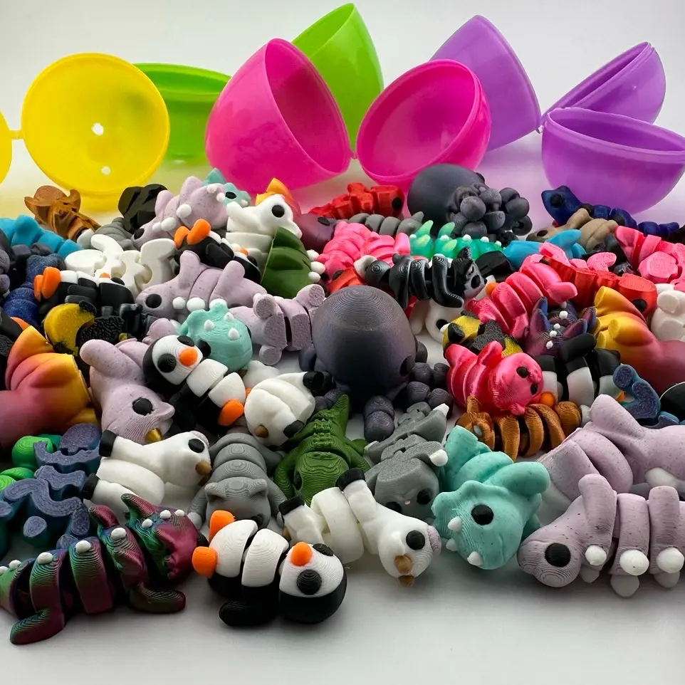 Articulating Mini Animal Six Pack Figurine Home Decorations and Colorful Gifts