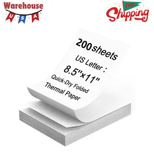 Thermal Printer Paper 8.5 x 11 Inch, 200 Sheets Thermal Printer Paper 8.5 x 11 Inch, 200 Sheets
