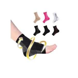 6 Pairs Dr Sock Soother Socks Anti-Fatigue Compression Foot Sleeve Brace Sock - Instant Foot & Ankle Pain Relief (Set D L/XL)