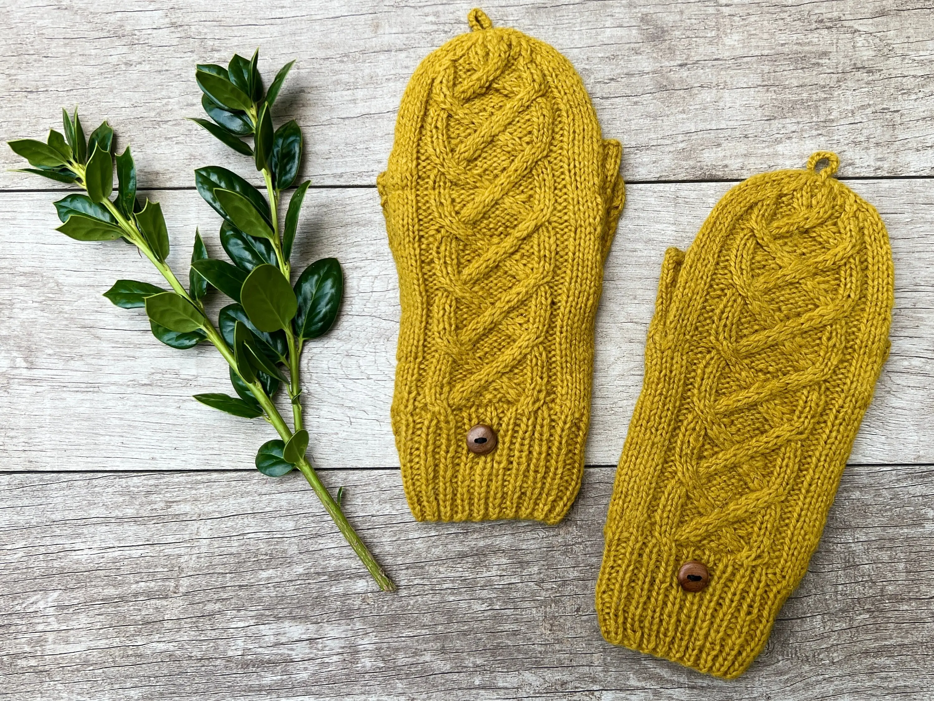 Hand Knit Alpaca Mustard Yellow Gold Cable Fingerless Texting Gloves Mittens Fleece Lined Arm Wrist Warmer Womens Christmas Birthday Gift