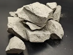 Naturally Slightly Sticky: Raw Gray Kaolin Blocks, 100% Edible & Additive-Free, 7oz(200g)